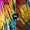 2-Pack Rainbow Gradient Metallic Foil Fringe Curtains Party Backdrop Decorations